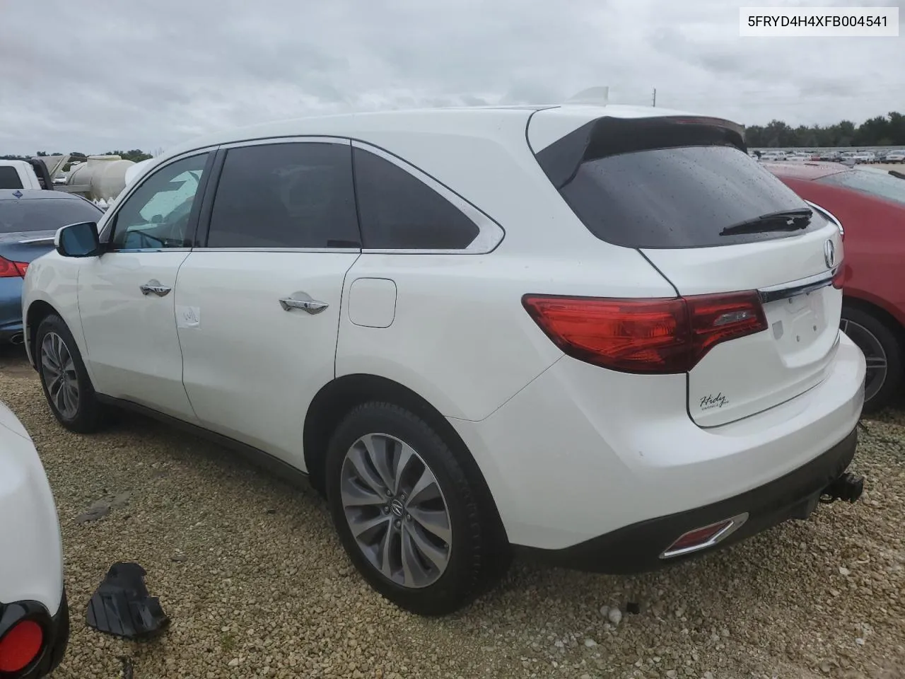 2015 Acura Mdx Technology VIN: 5FRYD4H4XFB004541 Lot: 74506124