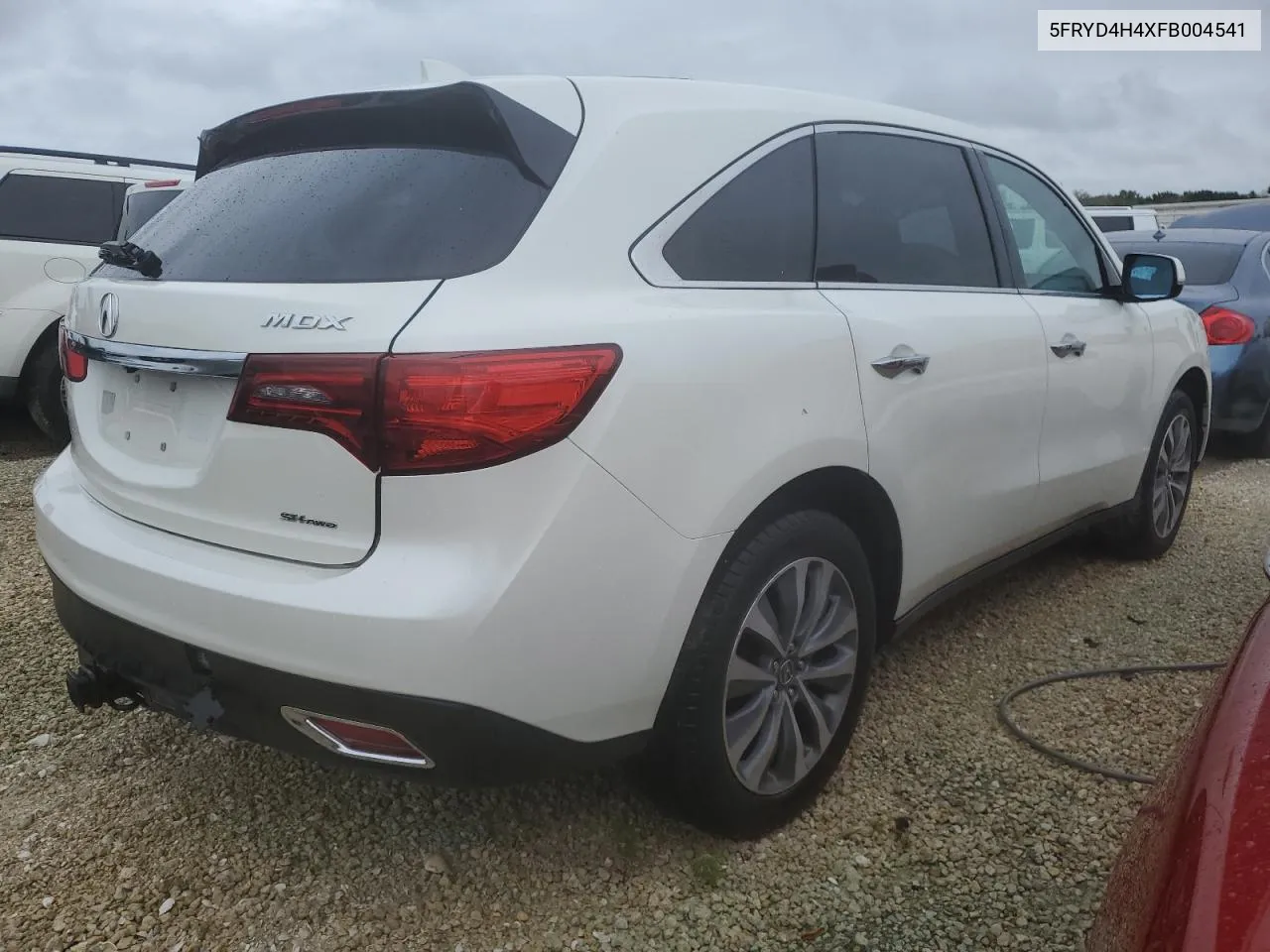 2015 Acura Mdx Technology VIN: 5FRYD4H4XFB004541 Lot: 74506124