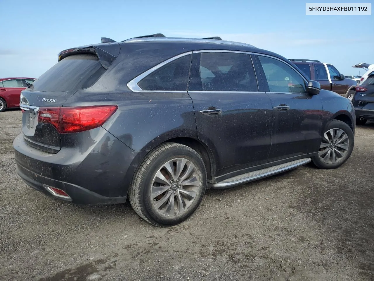 2015 Acura Mdx Technology VIN: 5FRYD3H4XFB011192 Lot: 74869274