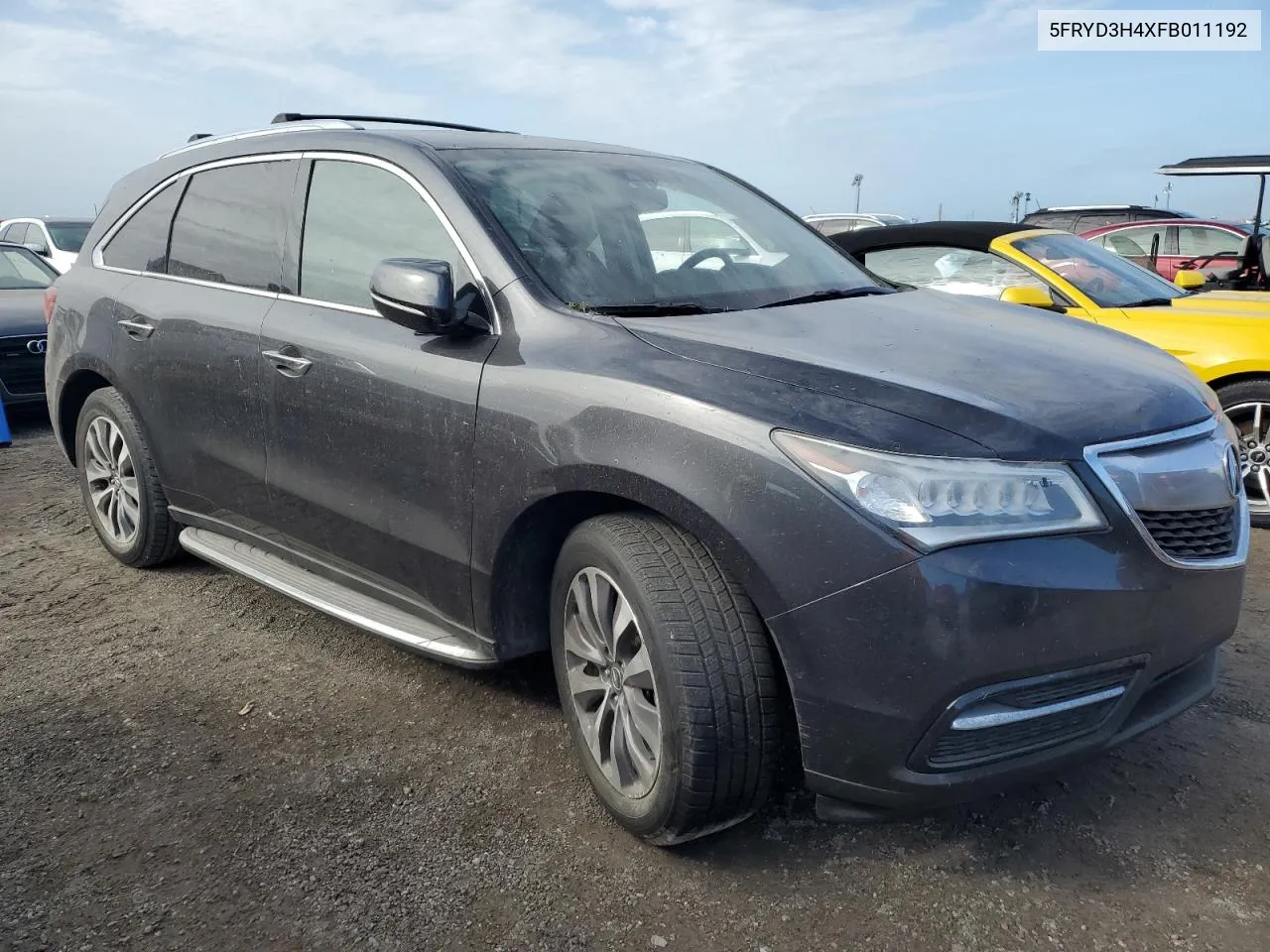 2015 Acura Mdx Technology VIN: 5FRYD3H4XFB011192 Lot: 74869274