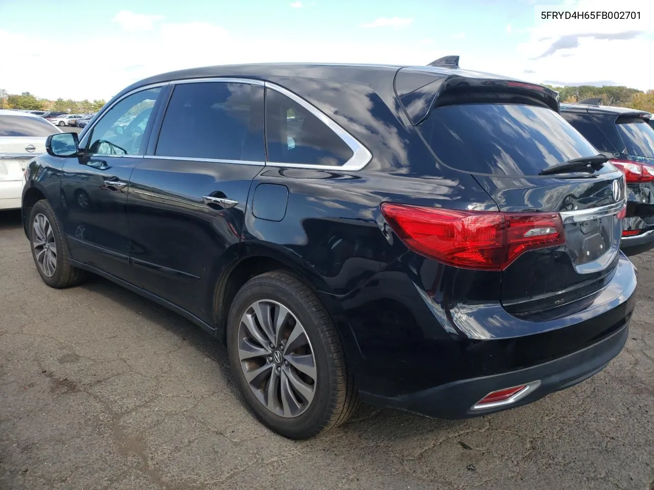 2015 Acura Mdx Technology VIN: 5FRYD4H65FB002701 Lot: 74895094