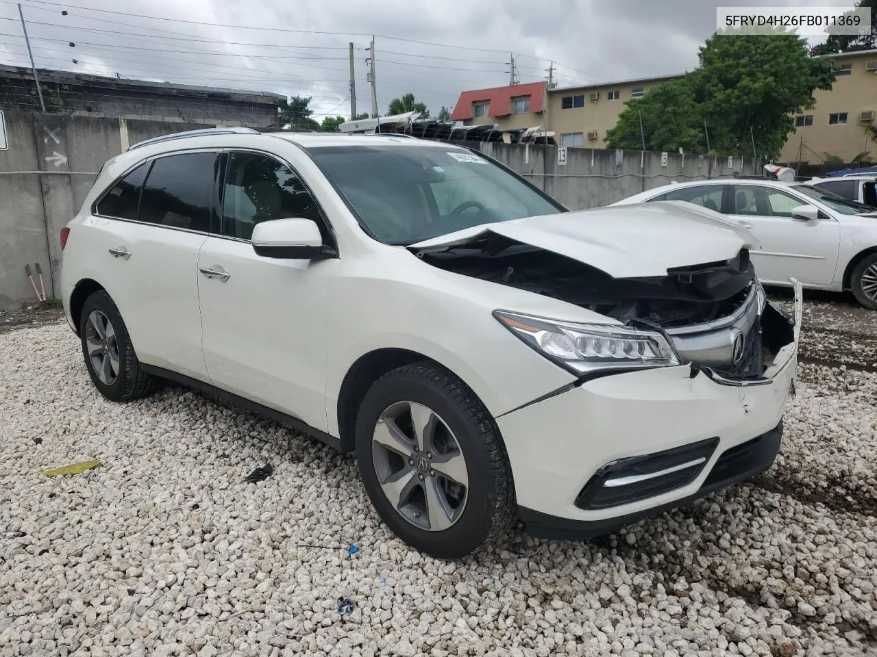 2015 Acura Mdx VIN: 5FRYD4H26FB011369 Lot: 74921584