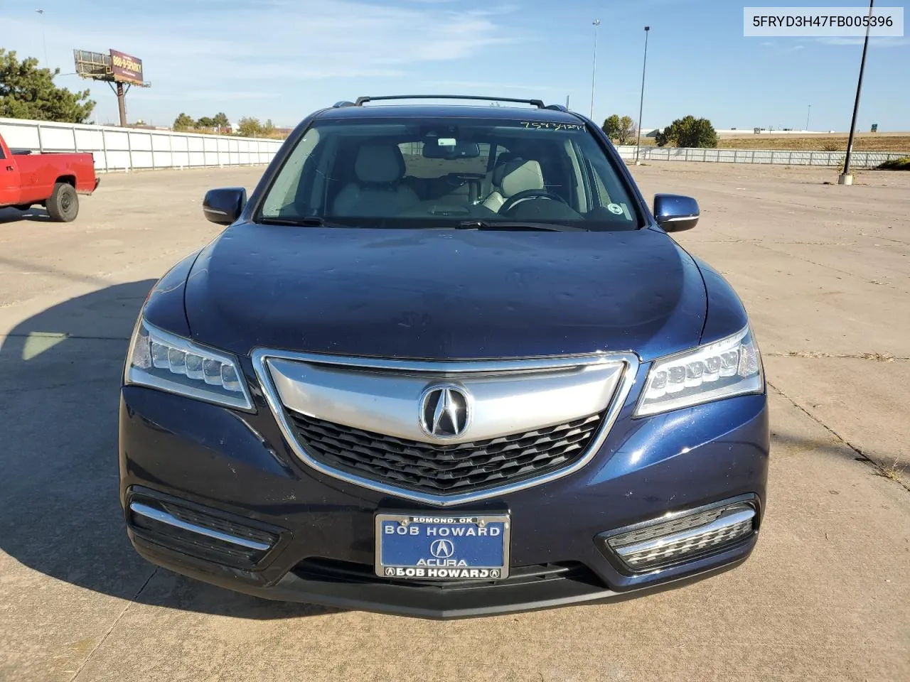 2015 Acura Mdx Technology VIN: 5FRYD3H47FB005396 Lot: 75834294