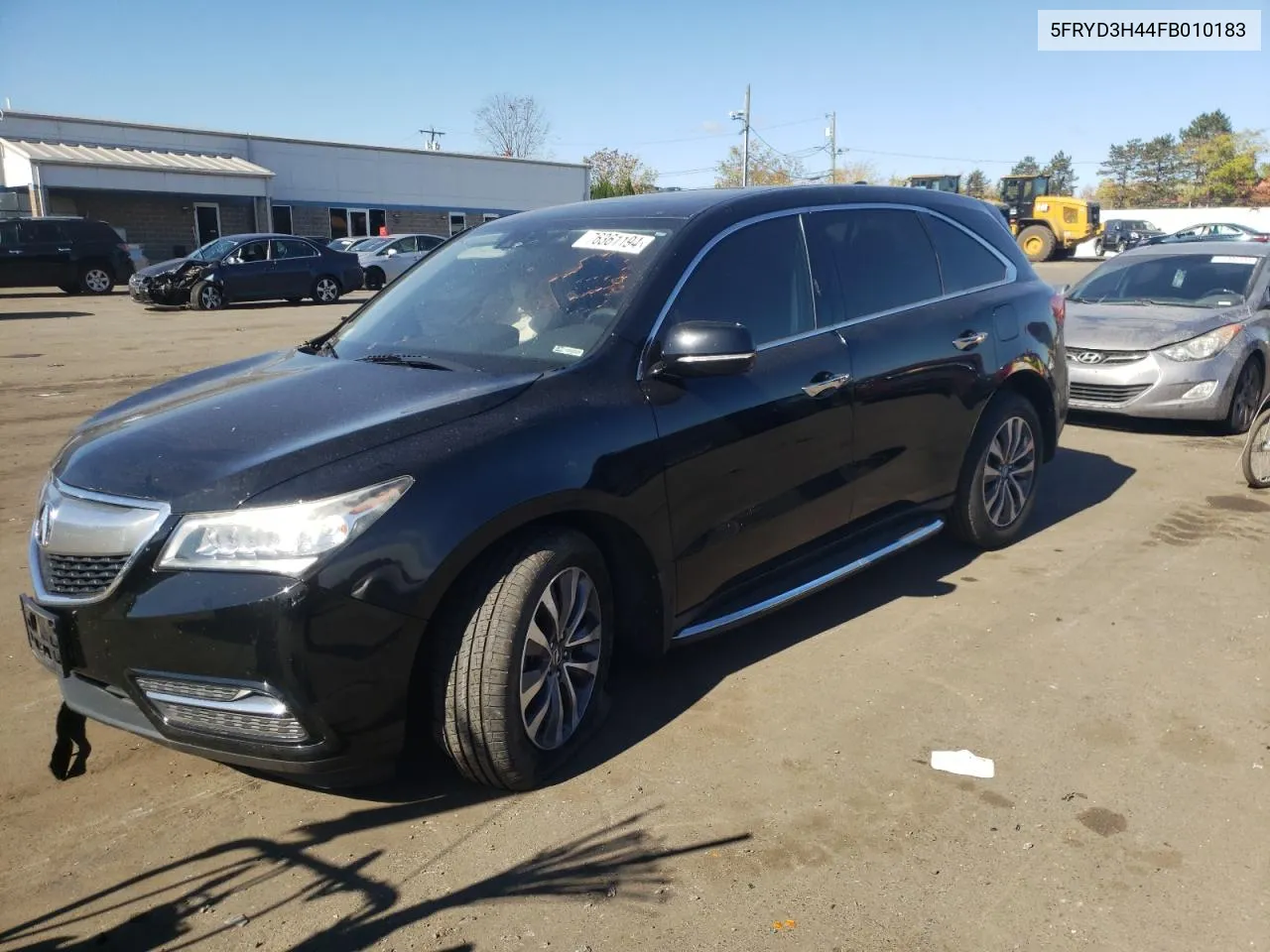 2015 Acura Mdx Technology VIN: 5FRYD3H44FB010183 Lot: 76361194