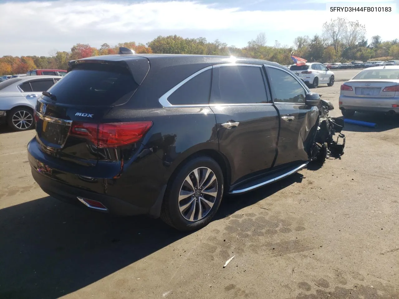 2015 Acura Mdx Technology VIN: 5FRYD3H44FB010183 Lot: 76361194