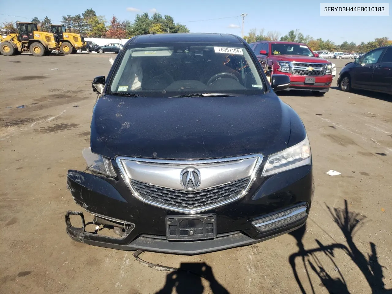 2015 Acura Mdx Technology VIN: 5FRYD3H44FB010183 Lot: 76361194