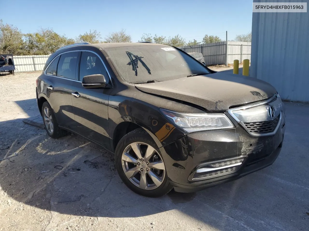 2015 Acura Mdx Advance VIN: 5FRYD4H8XFB015963 Lot: 76418494