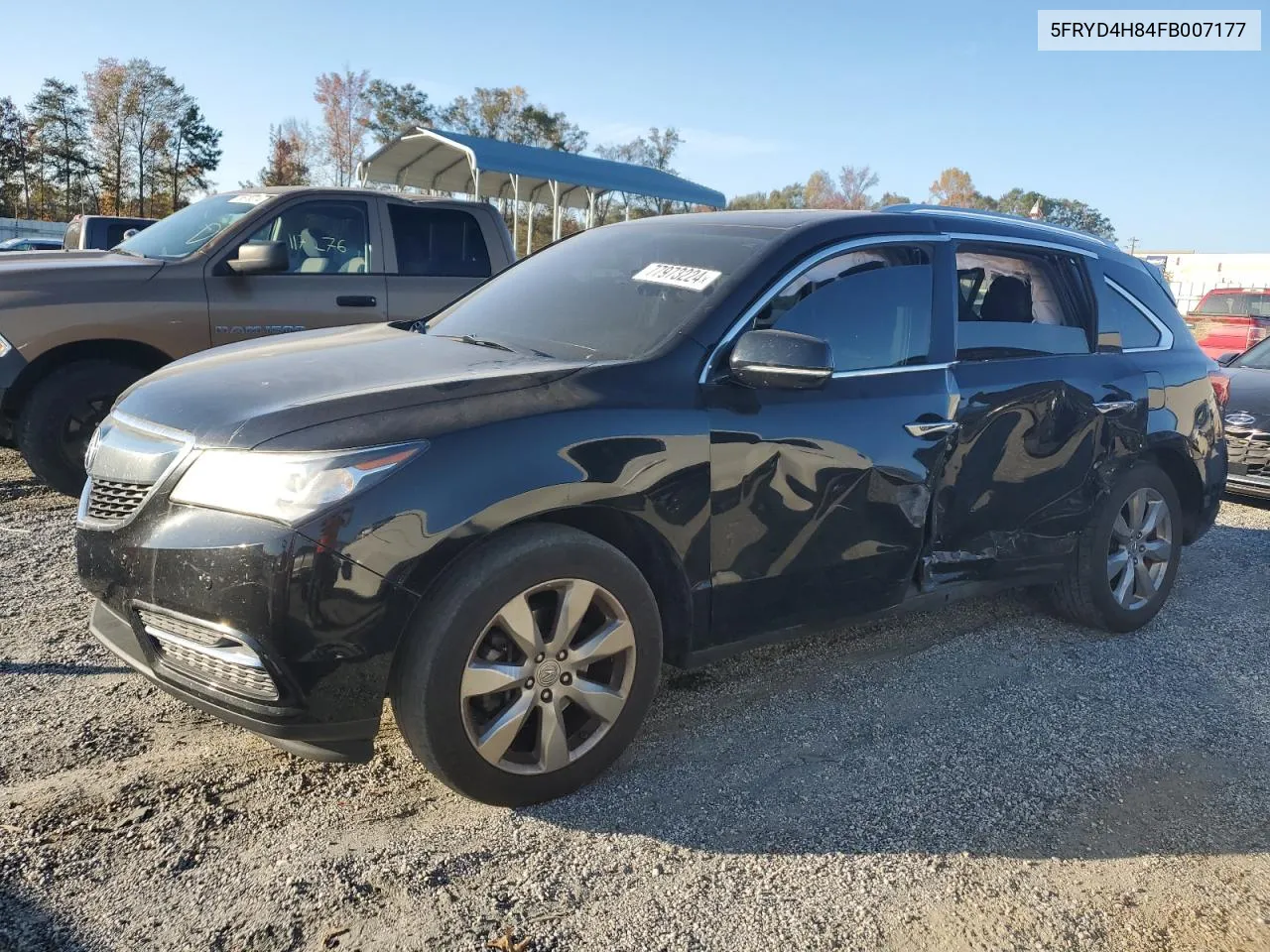 2015 Acura Mdx Advance VIN: 5FRYD4H84FB007177 Lot: 77973224