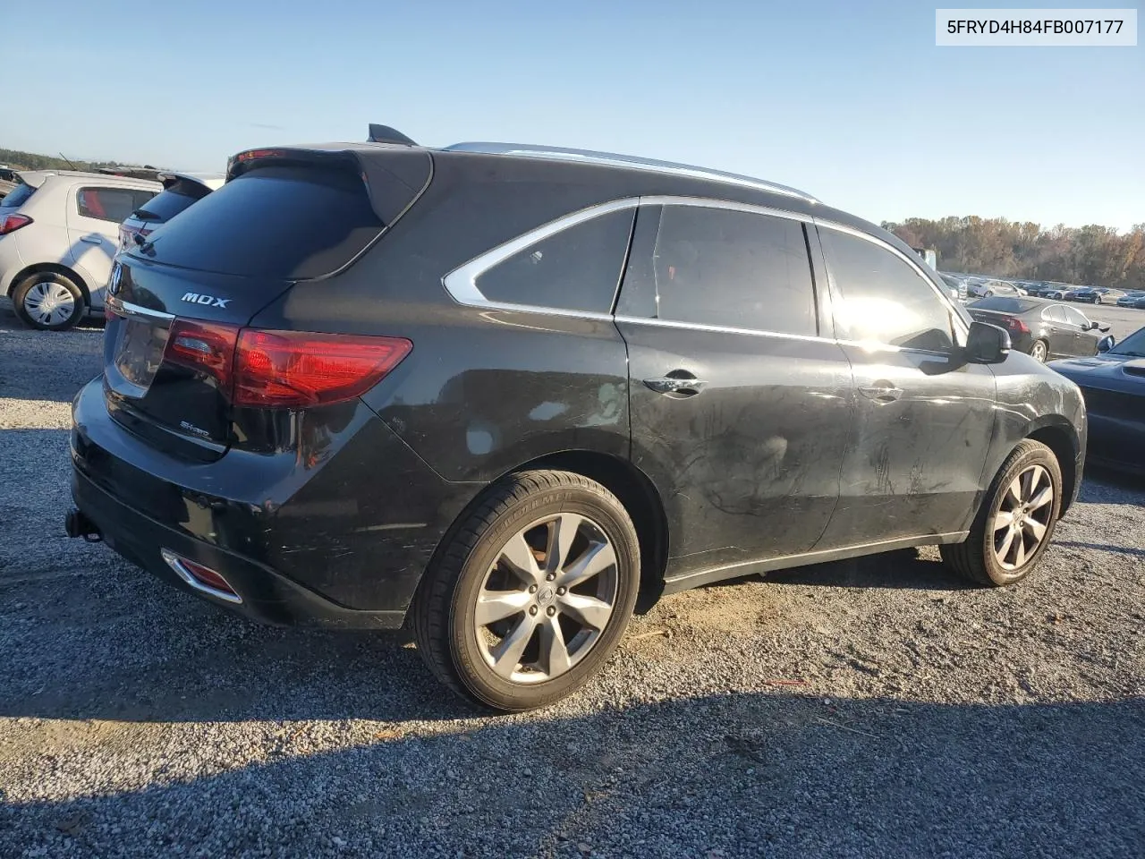 2015 Acura Mdx Advance VIN: 5FRYD4H84FB007177 Lot: 77973224