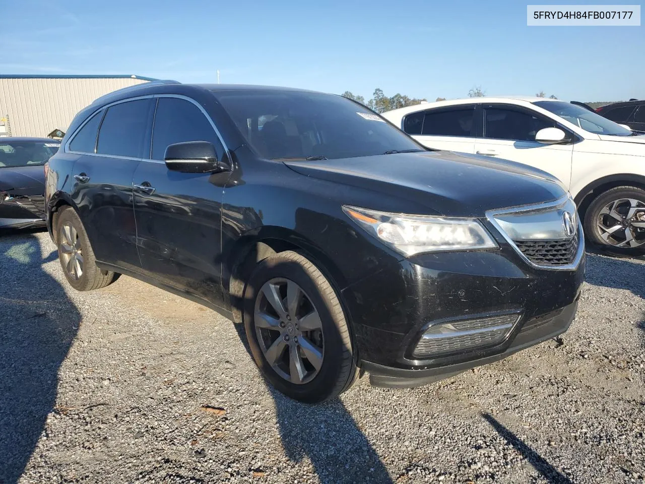 2015 Acura Mdx Advance VIN: 5FRYD4H84FB007177 Lot: 77973224