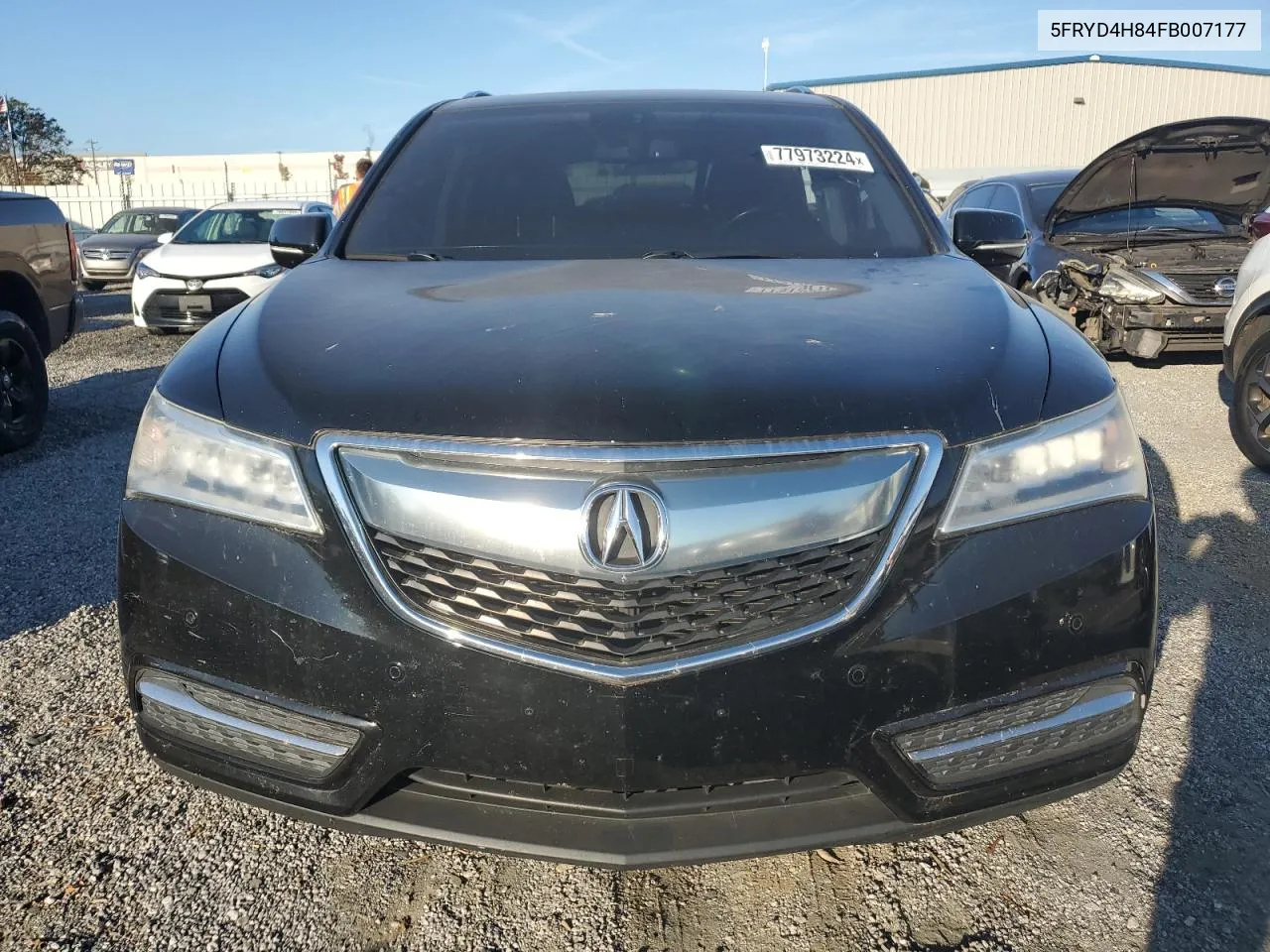 2015 Acura Mdx Advance VIN: 5FRYD4H84FB007177 Lot: 77973224