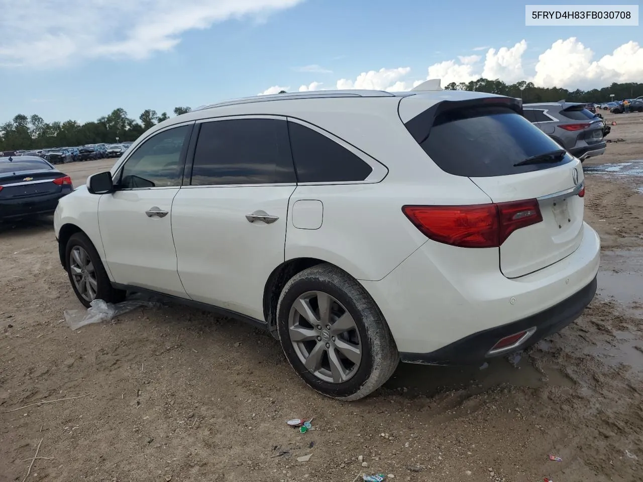 2015 Acura Mdx Advance VIN: 5FRYD4H83FB030708 Lot: 78655474