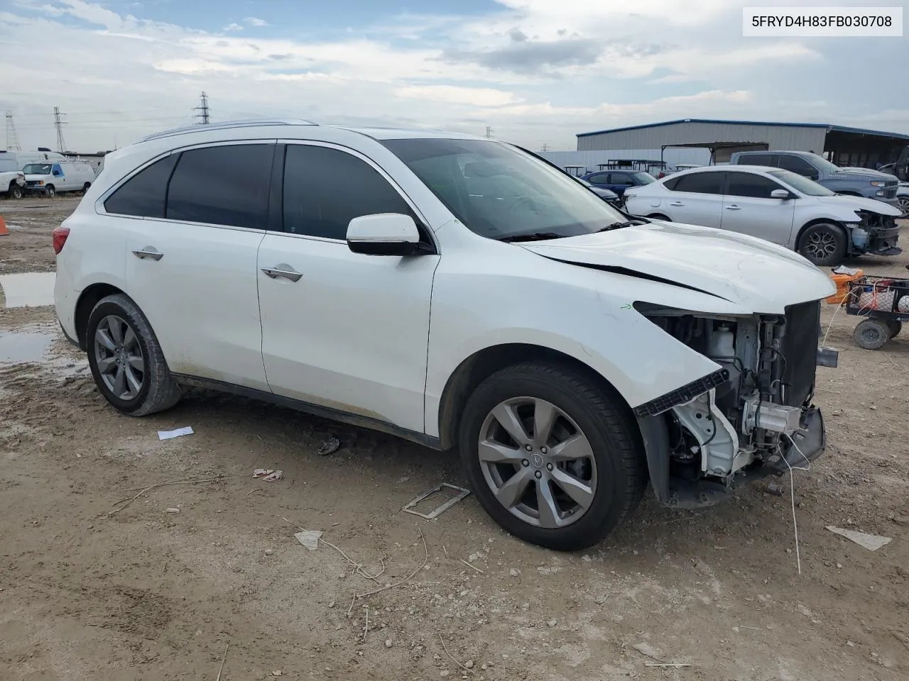 2015 Acura Mdx Advance VIN: 5FRYD4H83FB030708 Lot: 78655474