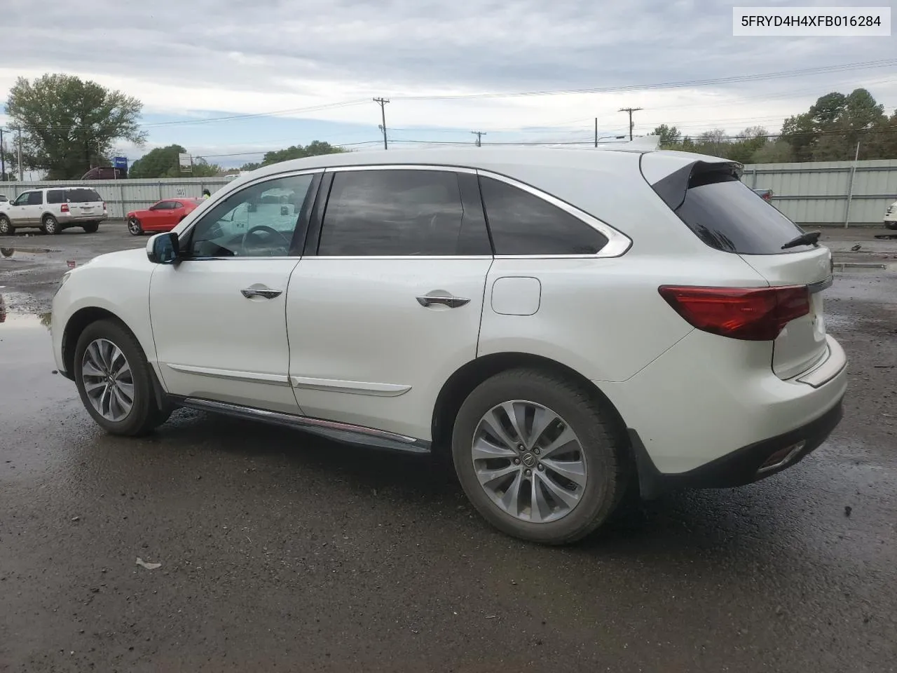 2015 Acura Mdx Technology VIN: 5FRYD4H4XFB016284 Lot: 78820174