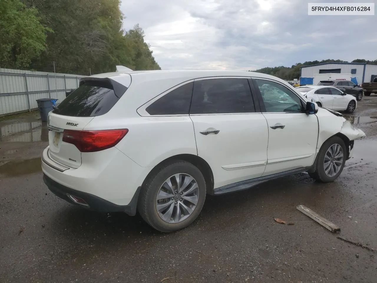 2015 Acura Mdx Technology VIN: 5FRYD4H4XFB016284 Lot: 78820174