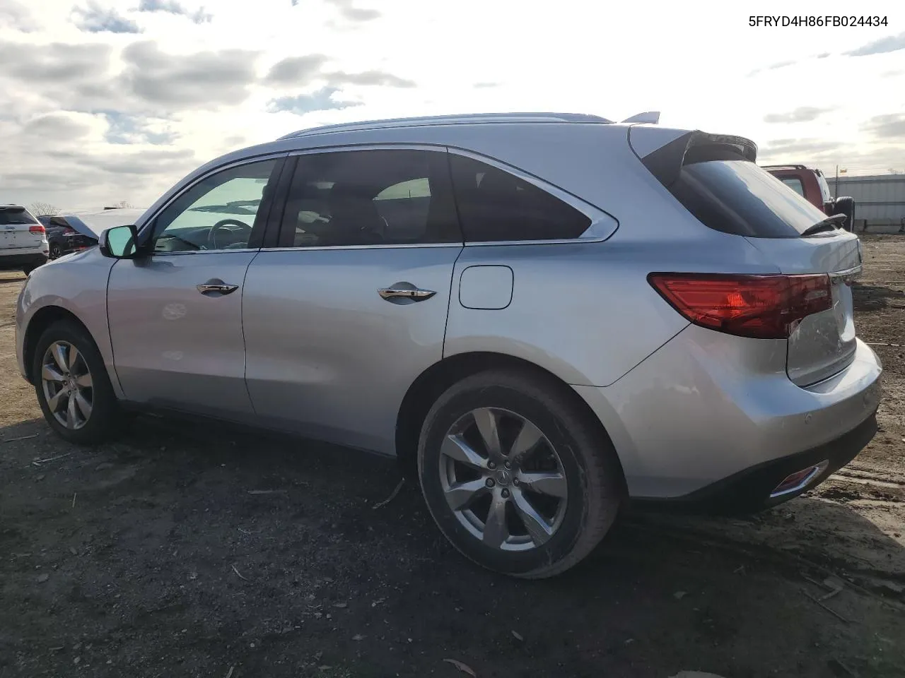 2015 Acura Mdx Advance VIN: 5FRYD4H86FB024434 Lot: 78925654