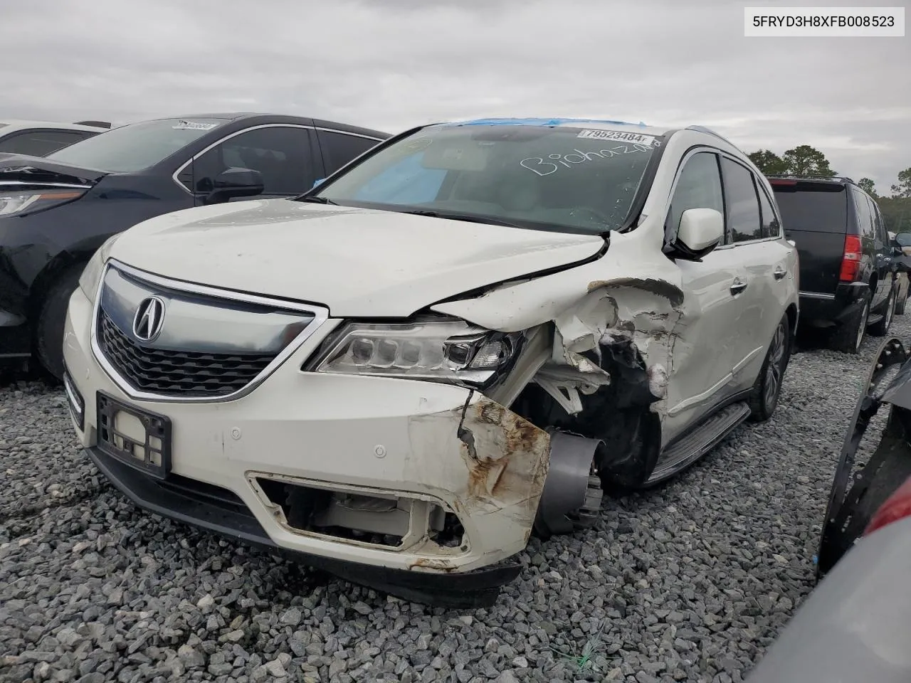 2015 Acura Mdx Advance VIN: 5FRYD3H8XFB008523 Lot: 79523484