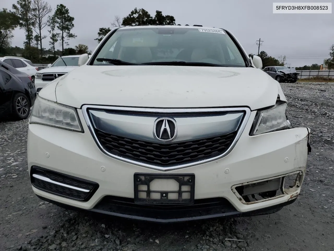 2015 Acura Mdx Advance VIN: 5FRYD3H8XFB008523 Lot: 79523484