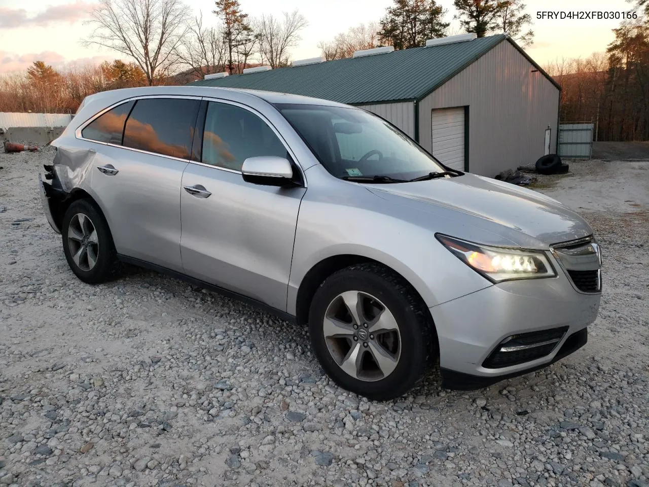 2015 Acura Mdx VIN: 5FRYD4H2XFB030166 Lot: 81351444