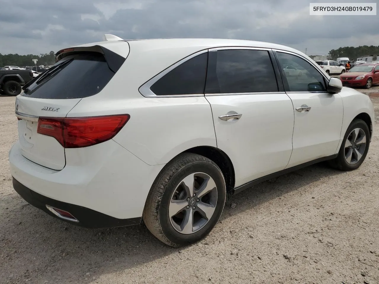 2016 Acura Mdx VIN: 5FRYD3H24GB019479 Lot: 52764254