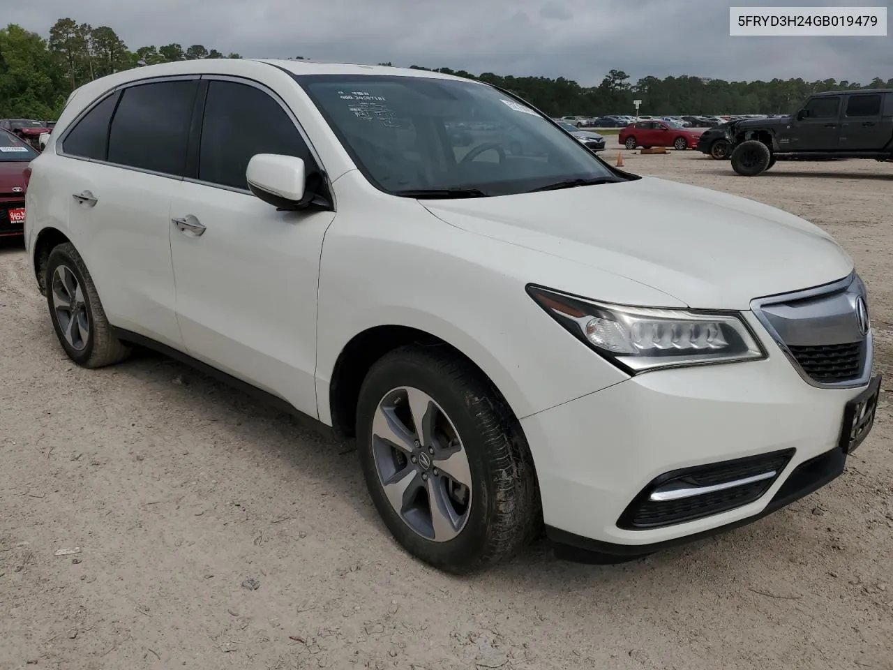 2016 Acura Mdx VIN: 5FRYD3H24GB019479 Lot: 52764254