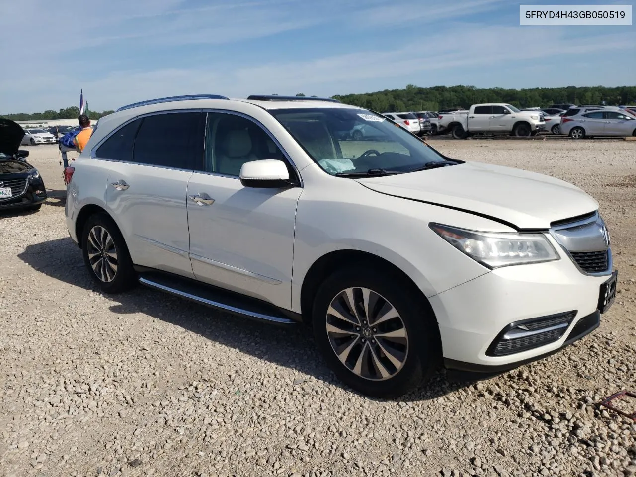 2016 Acura Mdx Technology VIN: 5FRYD4H43GB050519 Lot: 56856964