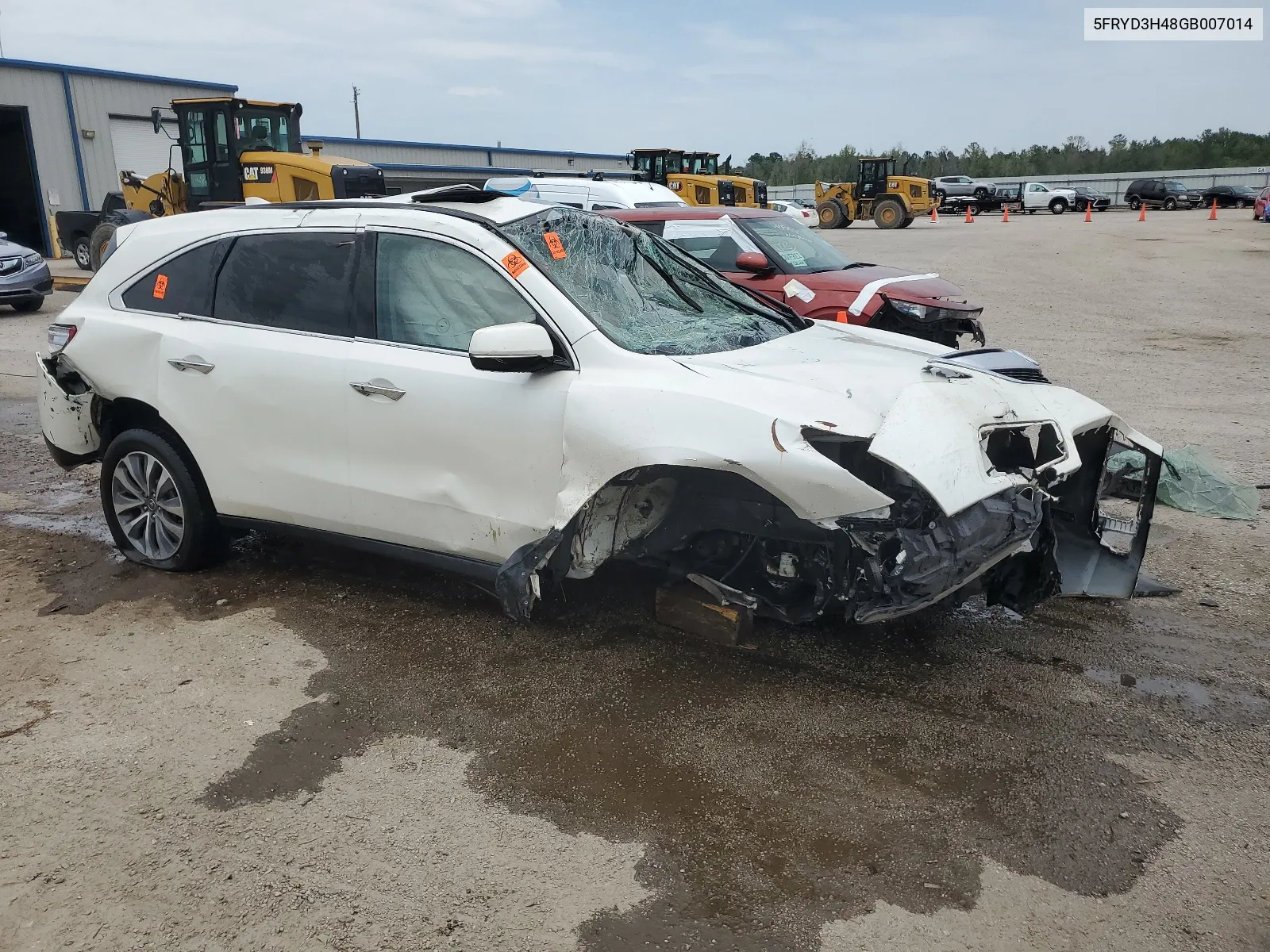 2016 Acura Mdx Technology VIN: 5FRYD3H48GB007014 Lot: 60037644