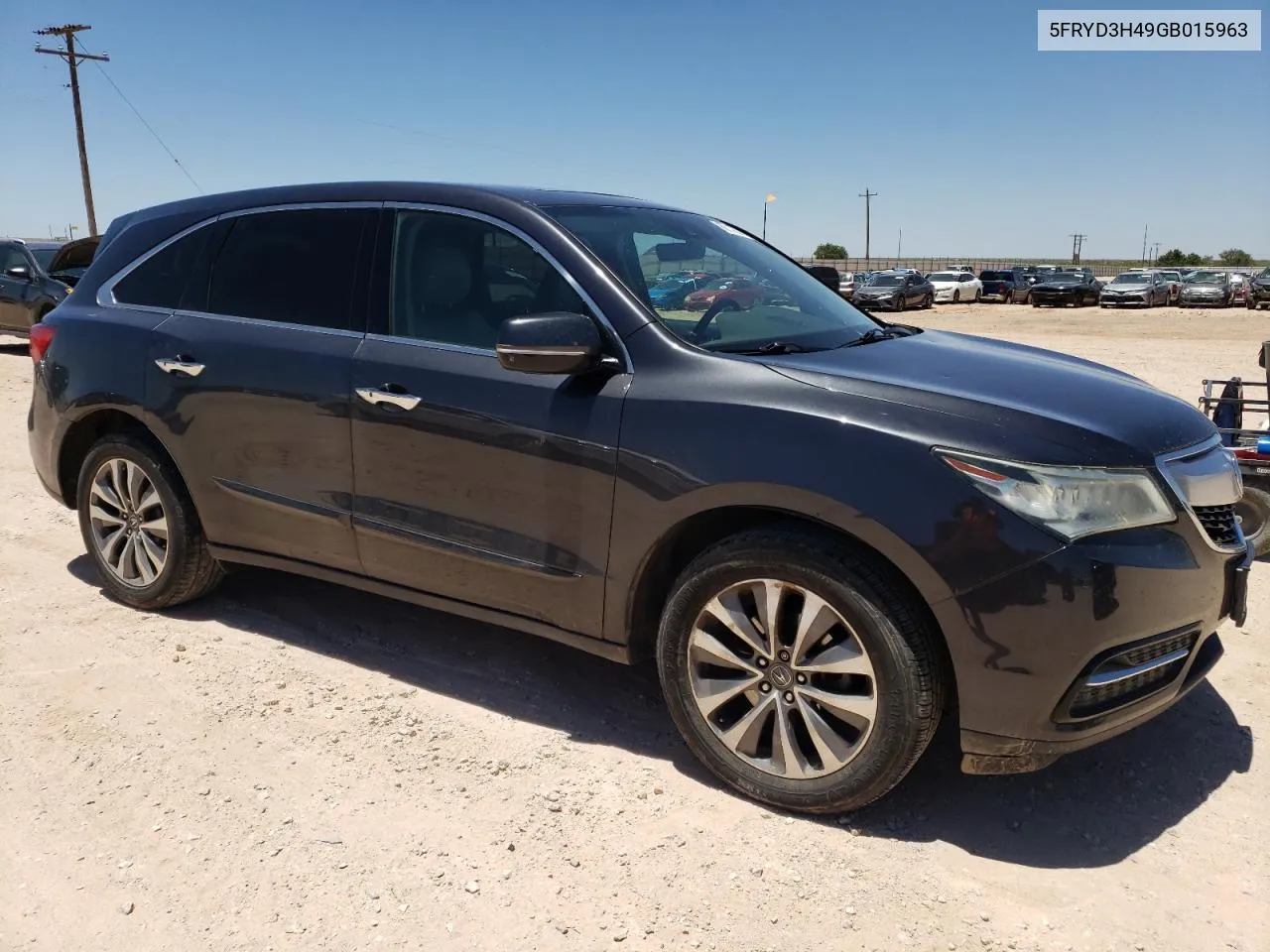 5FRYD3H49GB015963 2016 Acura Mdx Technology