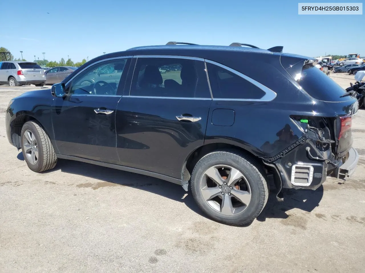 2016 Acura Mdx VIN: 5FRYD4H25GB015303 Lot: 60647054