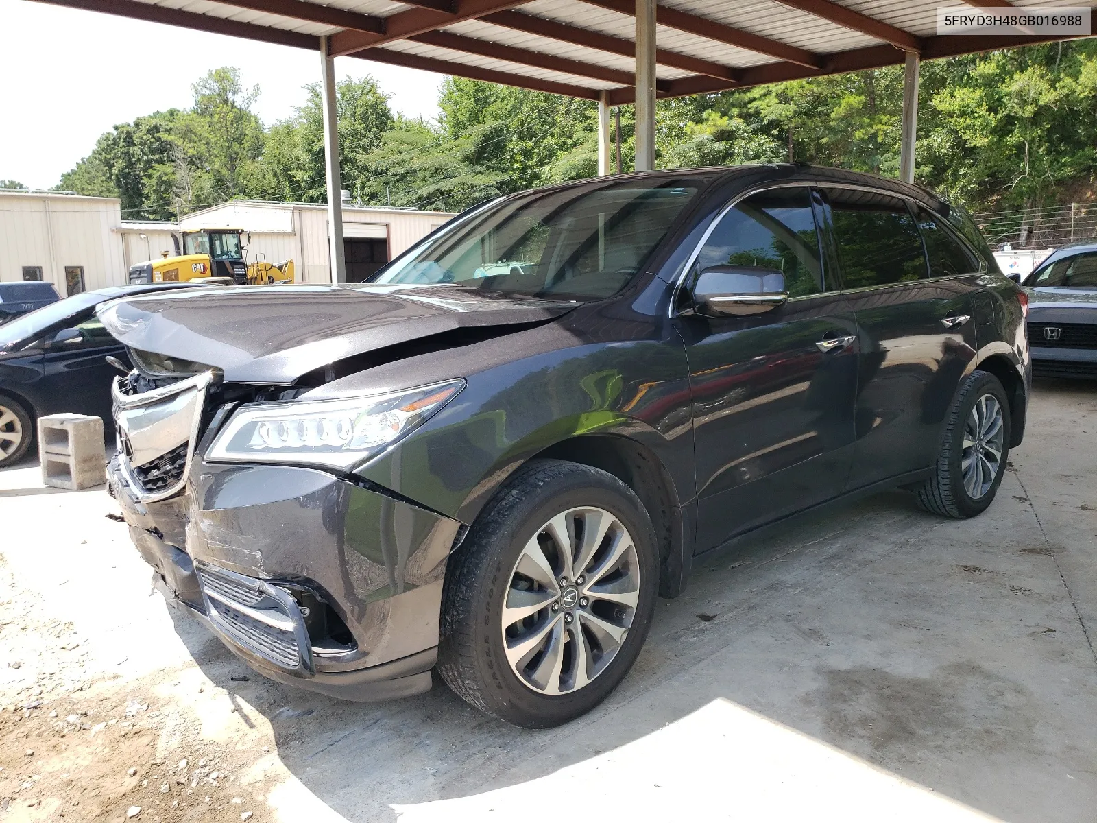 2016 Acura Mdx Technology VIN: 5FRYD3H48GB016988 Lot: 63715774