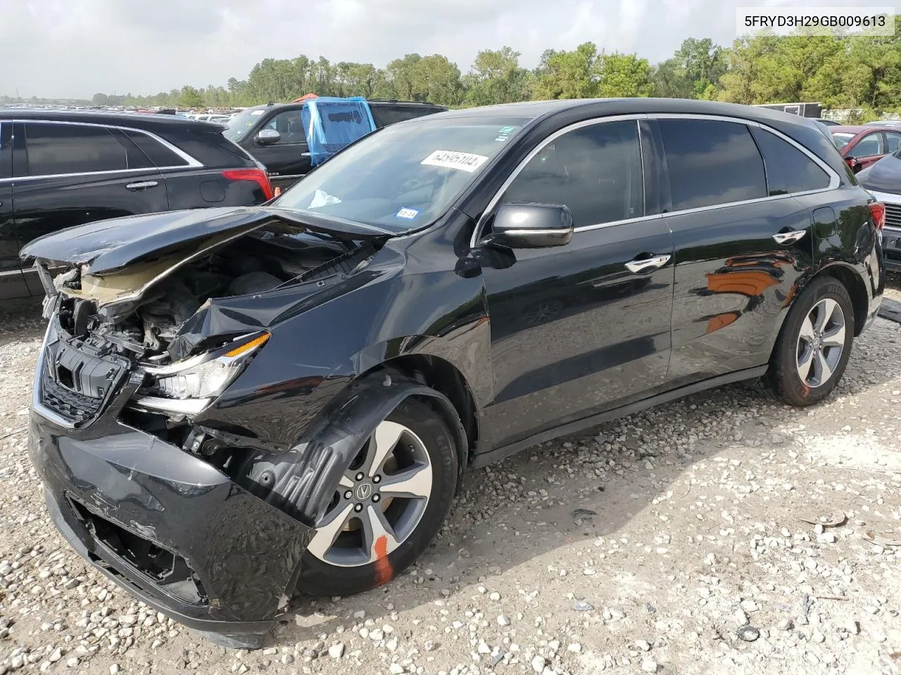 2016 Acura Mdx VIN: 5FRYD3H29GB009613 Lot: 64595104