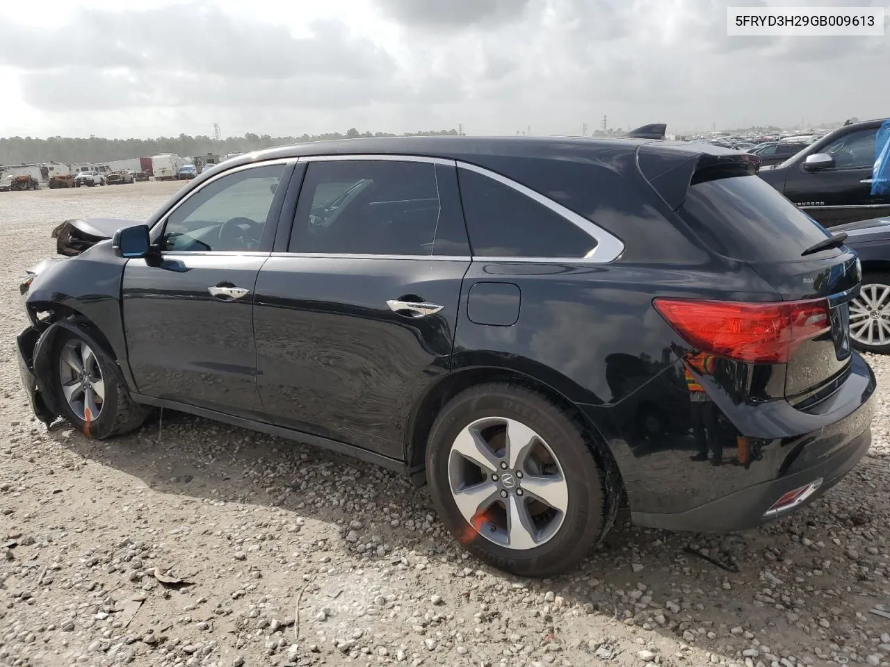 2016 Acura Mdx VIN: 5FRYD3H29GB009613 Lot: 64595104