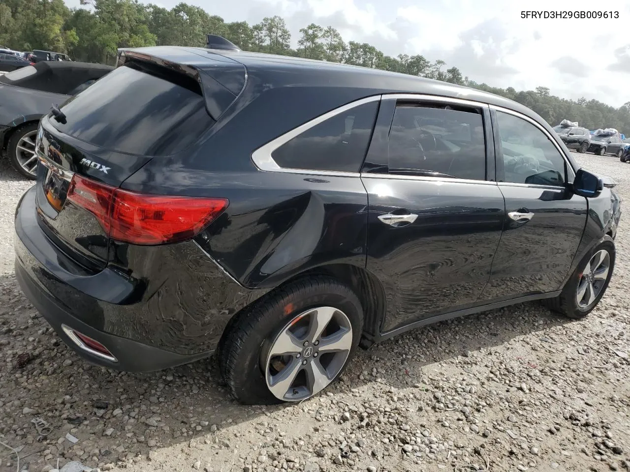 2016 Acura Mdx VIN: 5FRYD3H29GB009613 Lot: 64595104