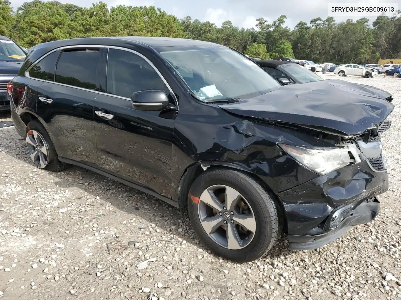 2016 Acura Mdx VIN: 5FRYD3H29GB009613 Lot: 64595104