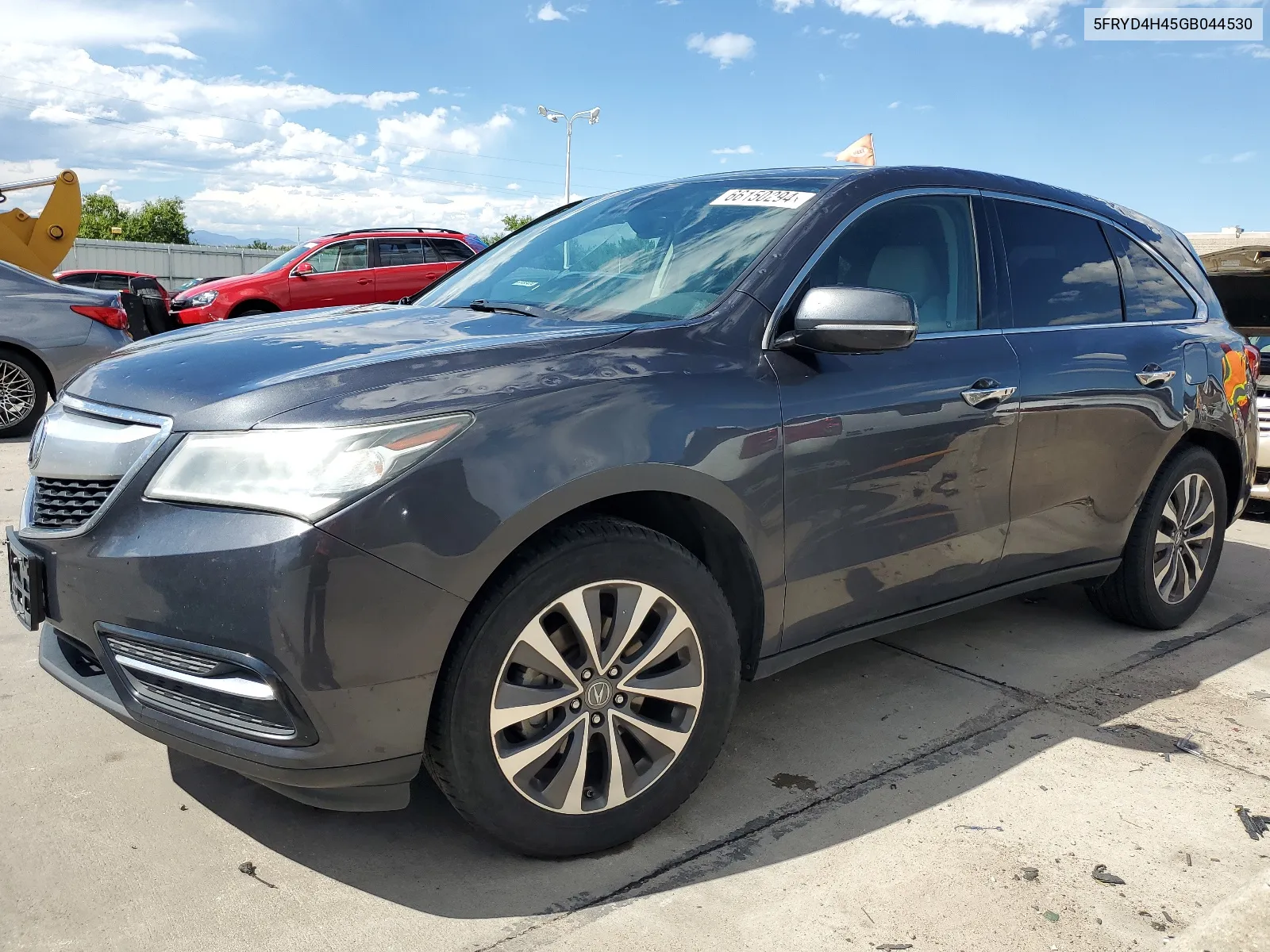 2016 Acura Mdx Technology VIN: 5FRYD4H45GB044530 Lot: 66150294