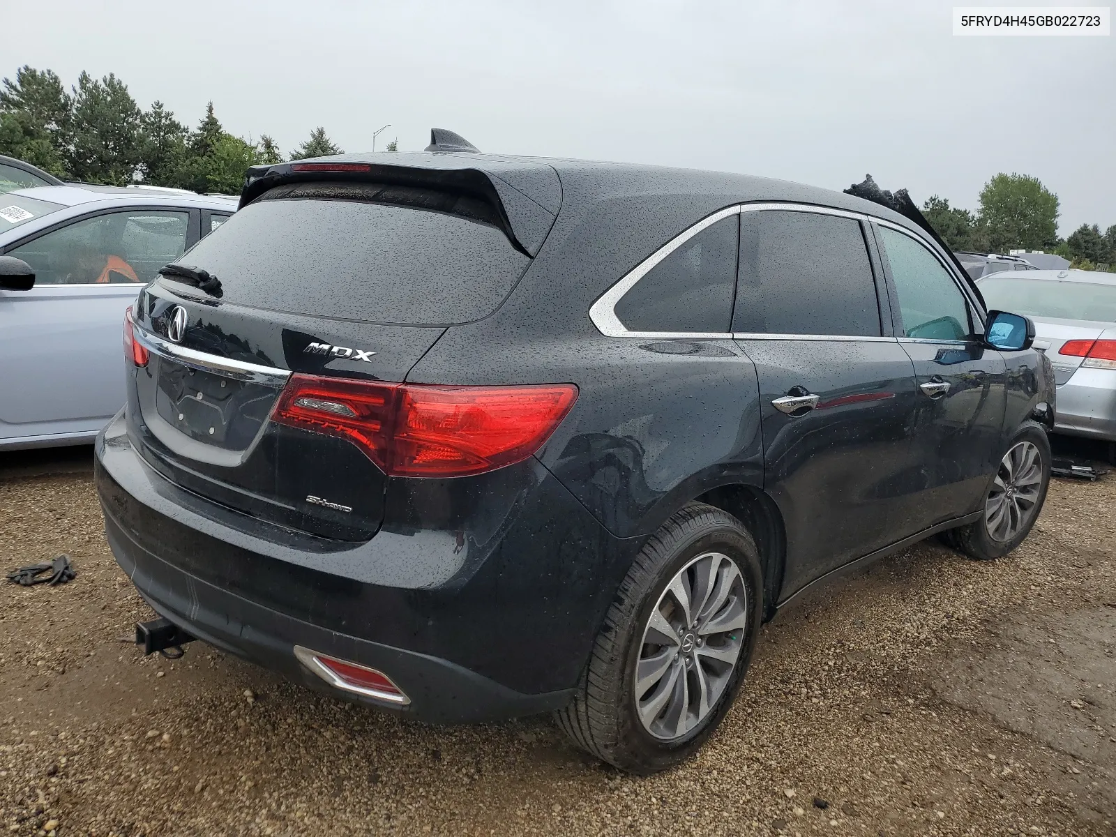 2016 Acura Mdx Technology VIN: 5FRYD4H45GB022723 Lot: 66630854