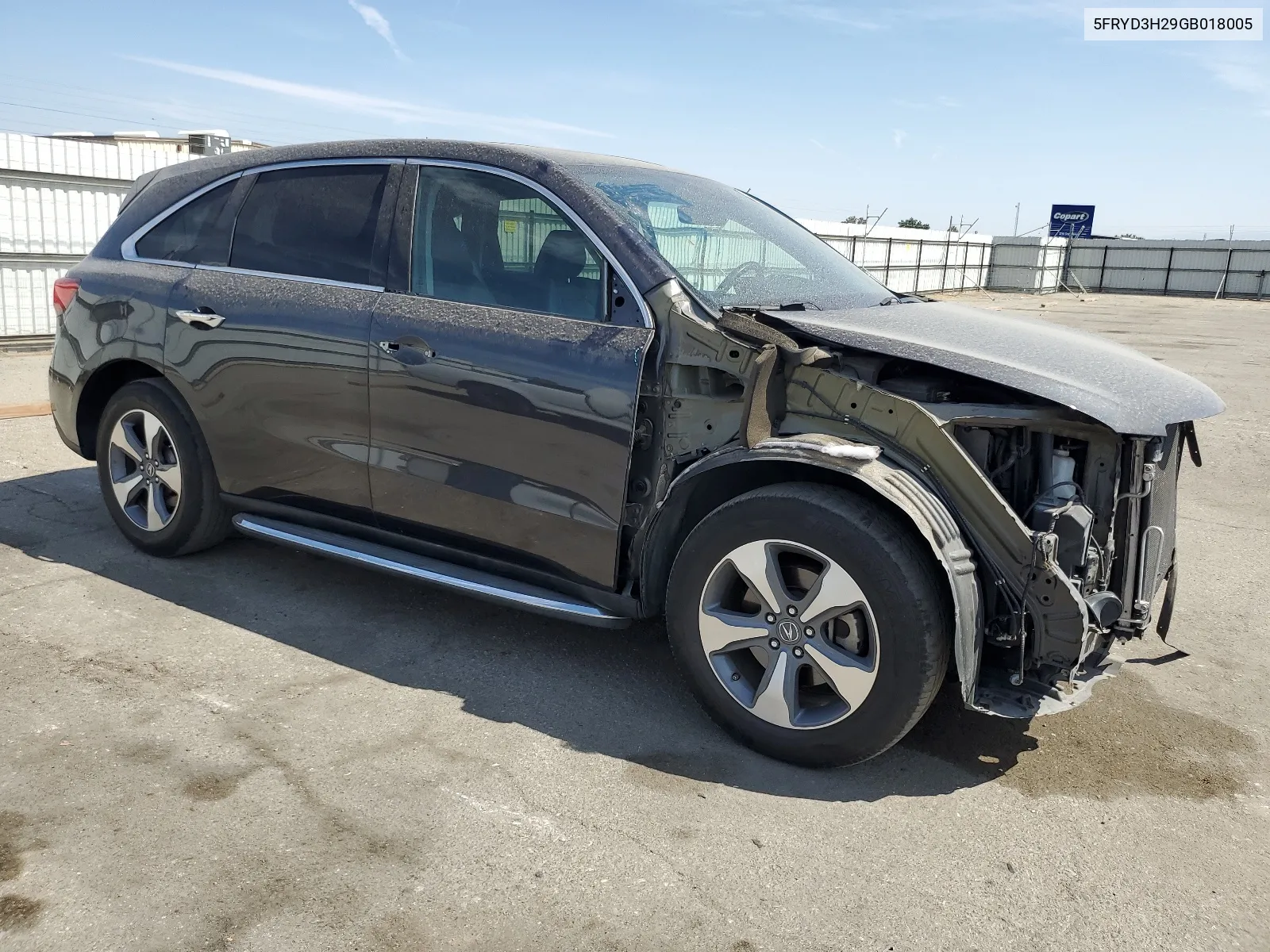 2016 Acura Mdx VIN: 5FRYD3H29GB018005 Lot: 66690144