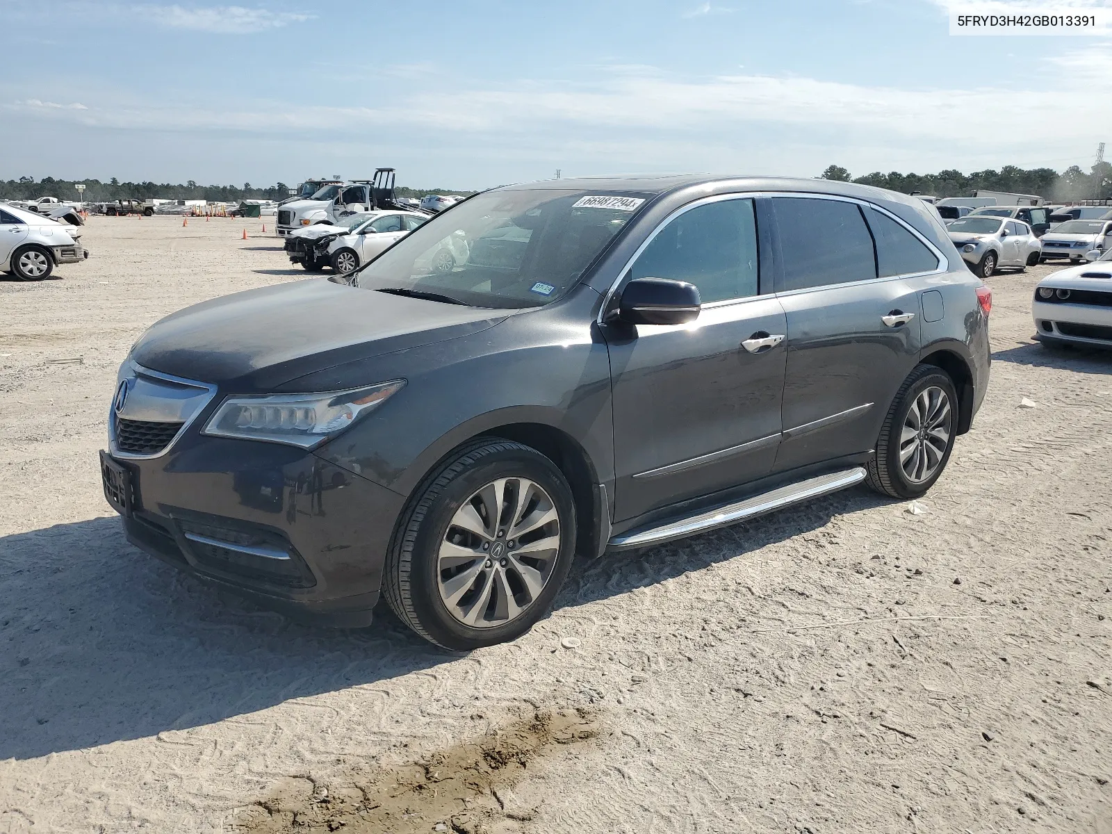 2016 Acura Mdx Technology VIN: 5FRYD3H42GB013391 Lot: 66987294