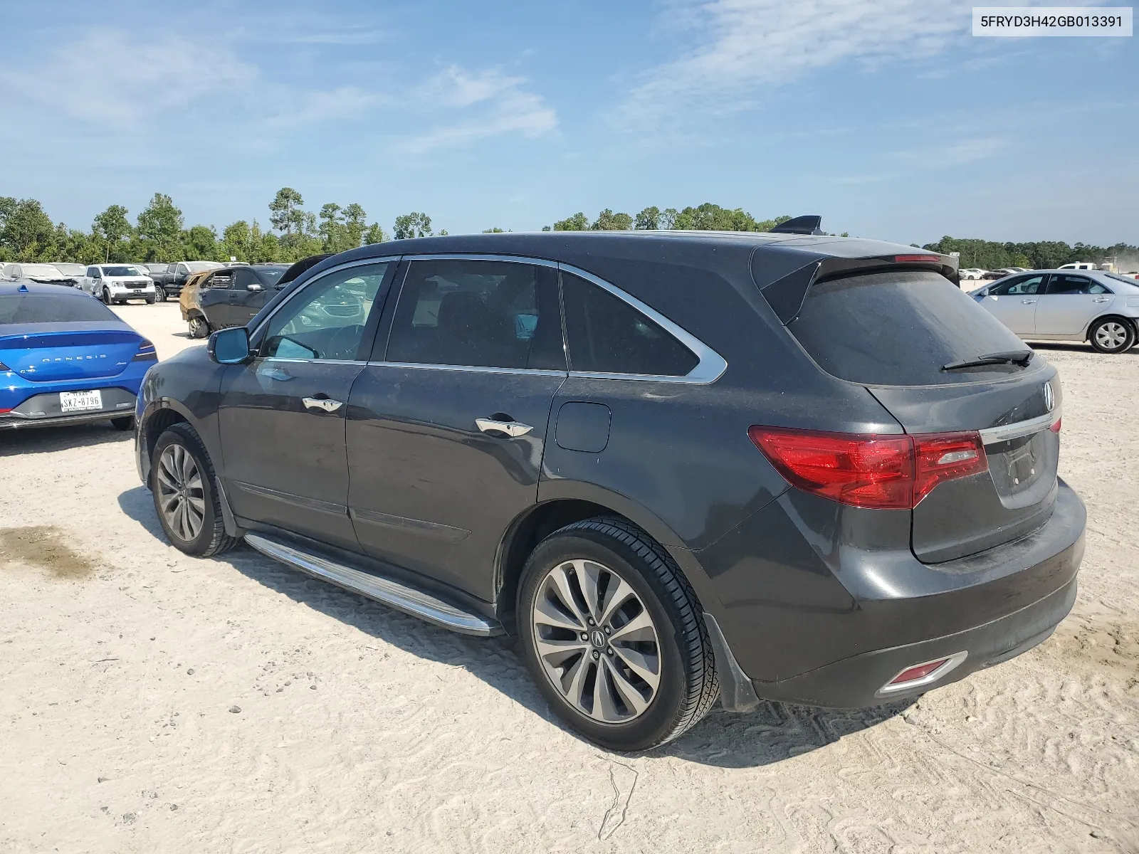 2016 Acura Mdx Technology VIN: 5FRYD3H42GB013391 Lot: 66987294