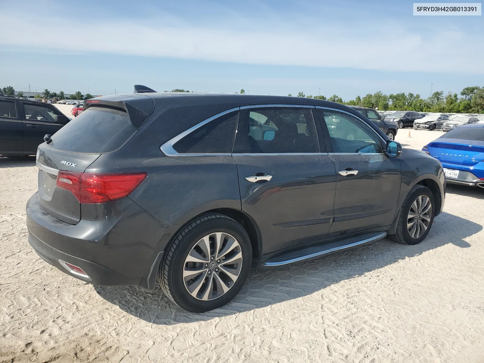 2016 Acura Mdx Technology VIN: 5FRYD3H42GB013391 Lot: 66987294