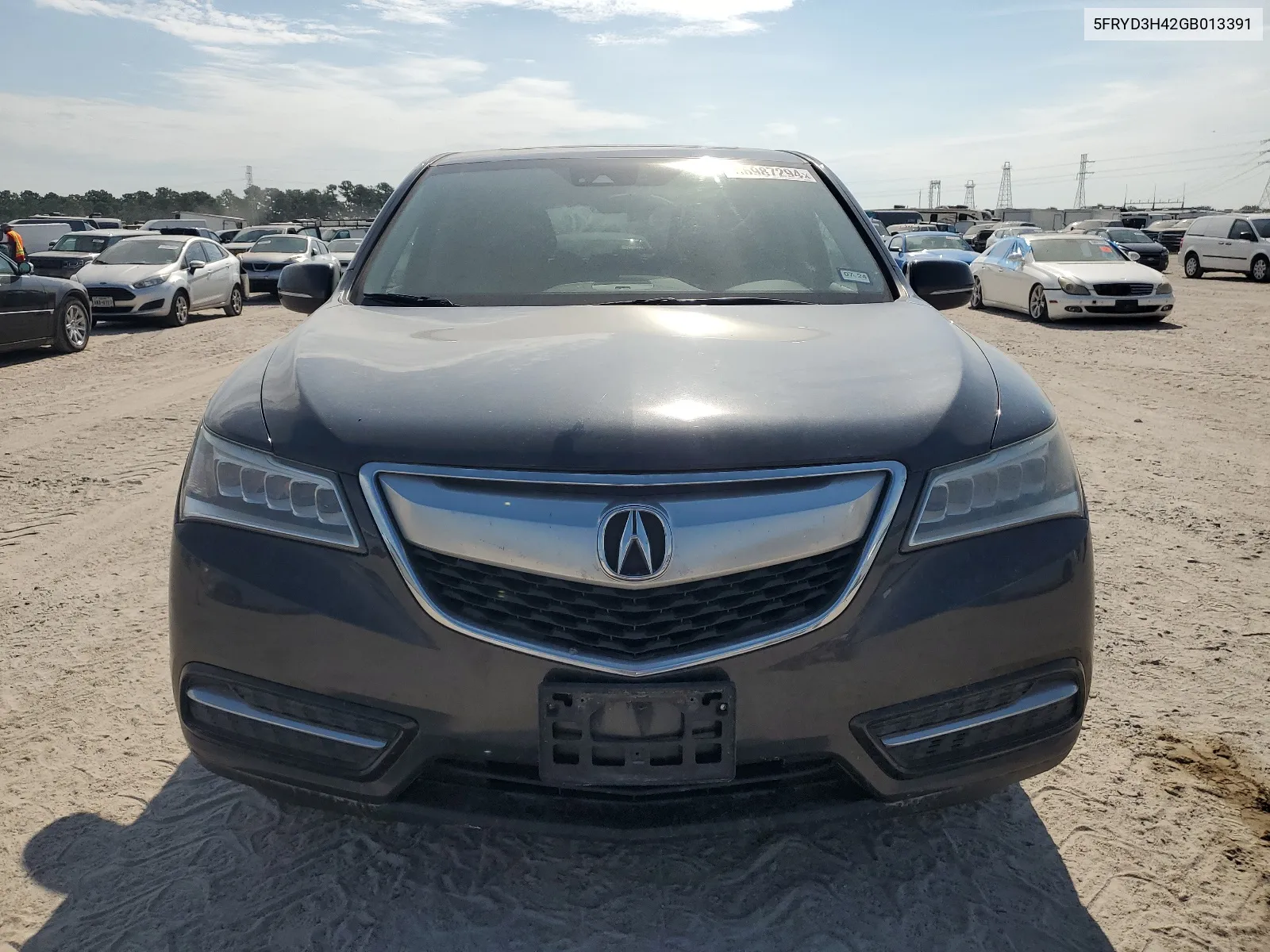 2016 Acura Mdx Technology VIN: 5FRYD3H42GB013391 Lot: 66987294