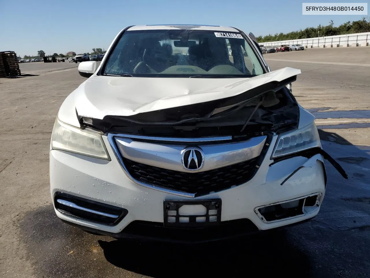 2016 Acura Mdx Technology VIN: 5FRYD3H48GB014450 Lot: 67141684