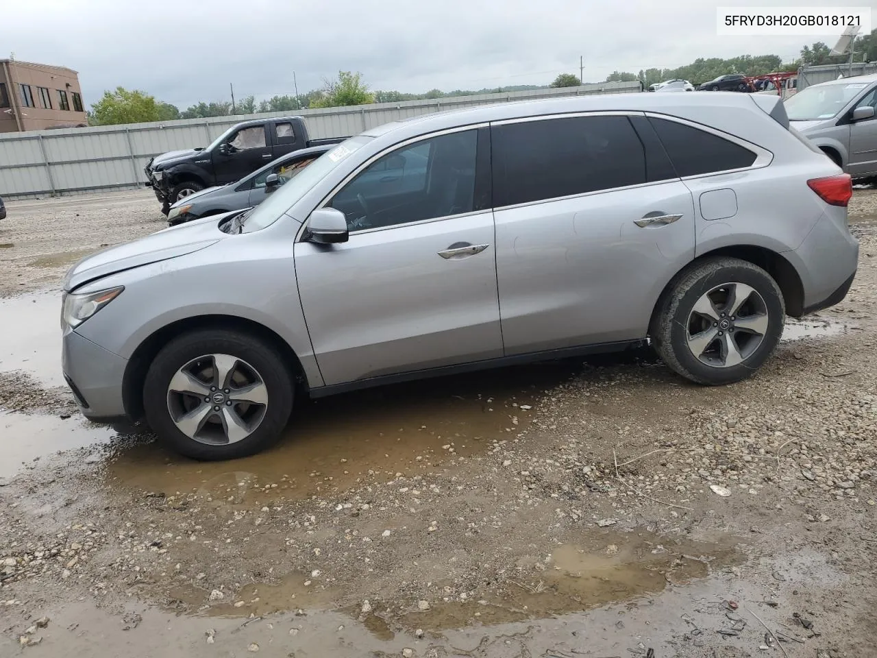 2016 Acura Mdx VIN: 5FRYD3H20GB018121 Lot: 67301614