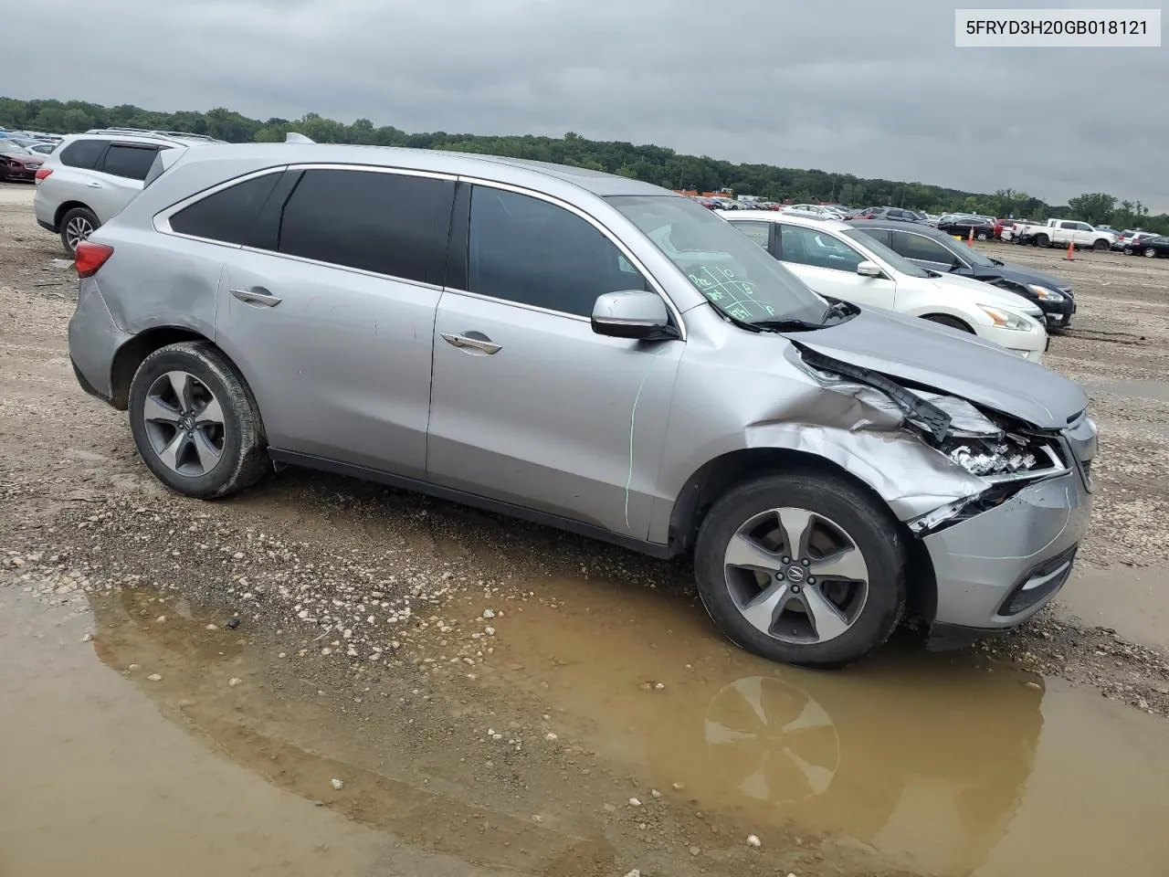 2016 Acura Mdx VIN: 5FRYD3H20GB018121 Lot: 67301614