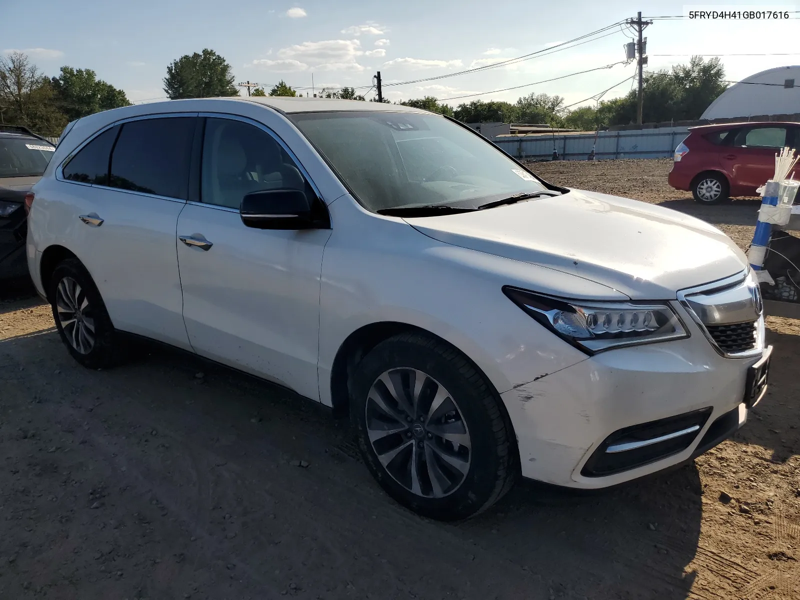 2016 Acura Mdx Technology VIN: 5FRYD4H41GB017616 Lot: 68617494