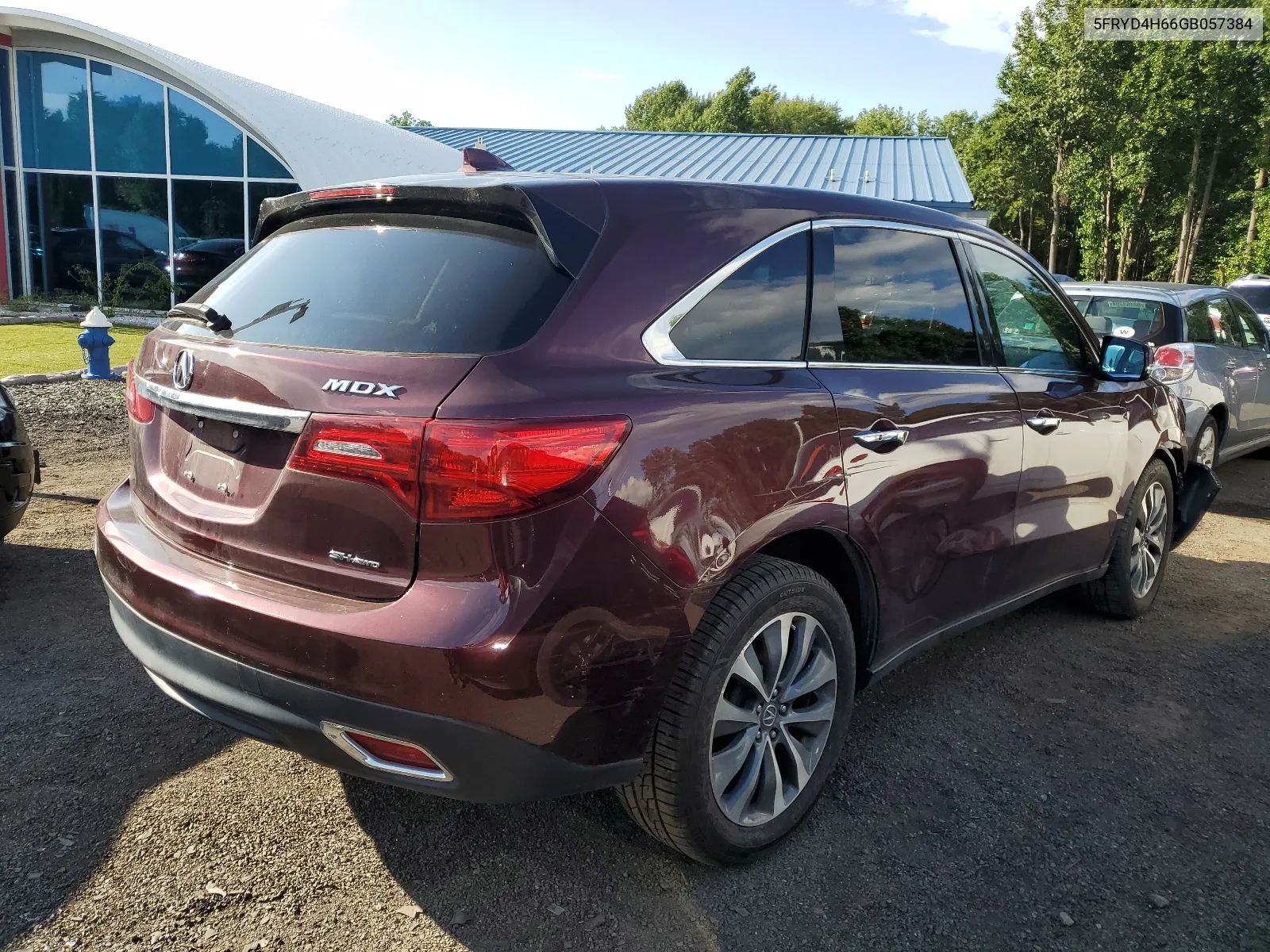 2016 Acura Mdx Technology VIN: 5FRYD4H66GB057384 Lot: 68698244