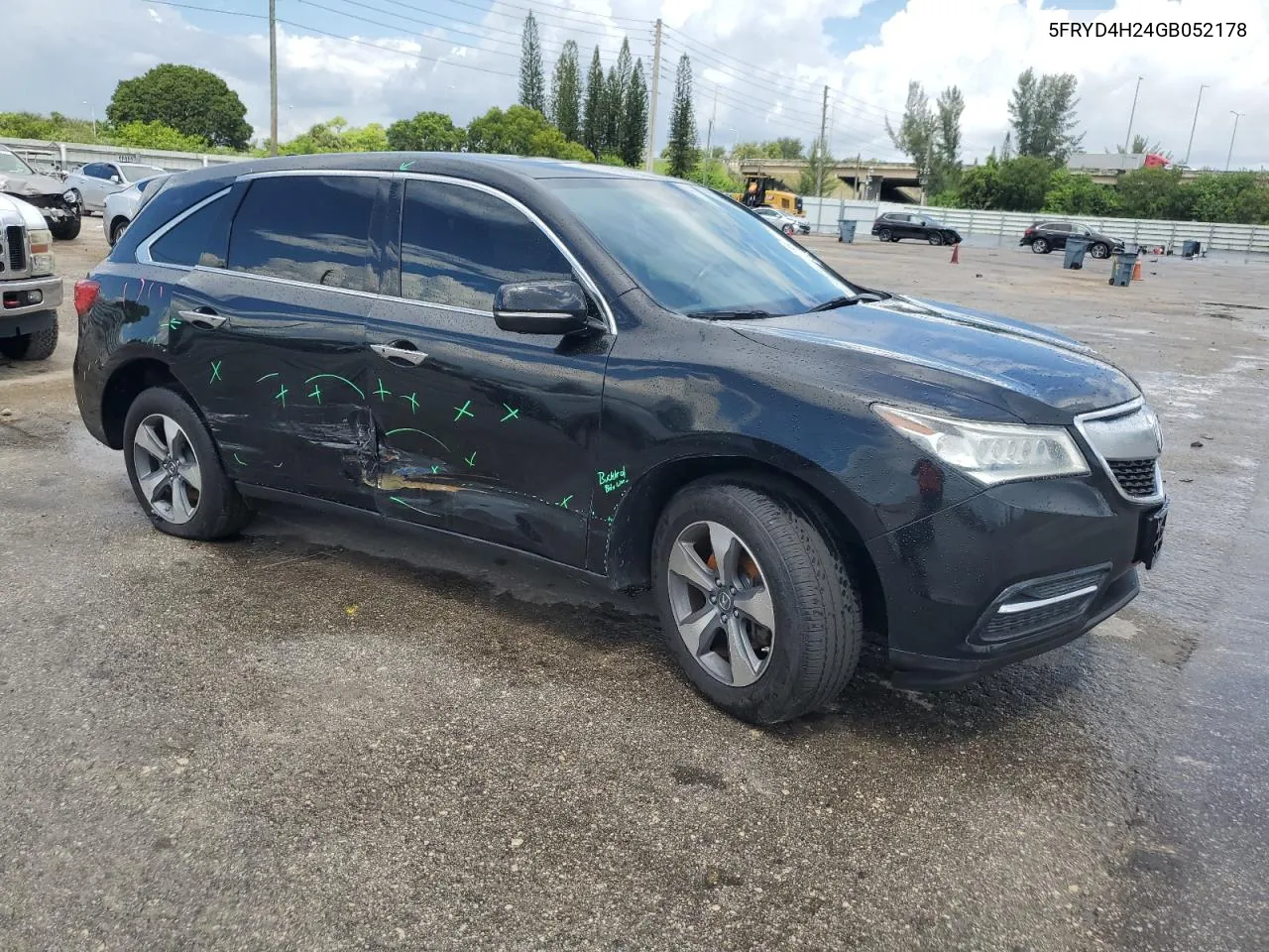 2016 Acura Mdx VIN: 5FRYD4H24GB052178 Lot: 69778724