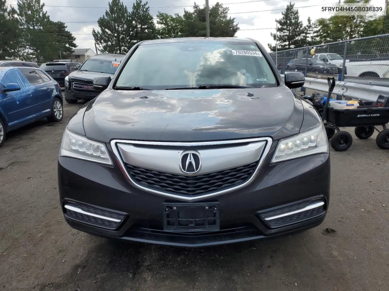 5FRYD4H45GB038839 2016 Acura Mdx Technology