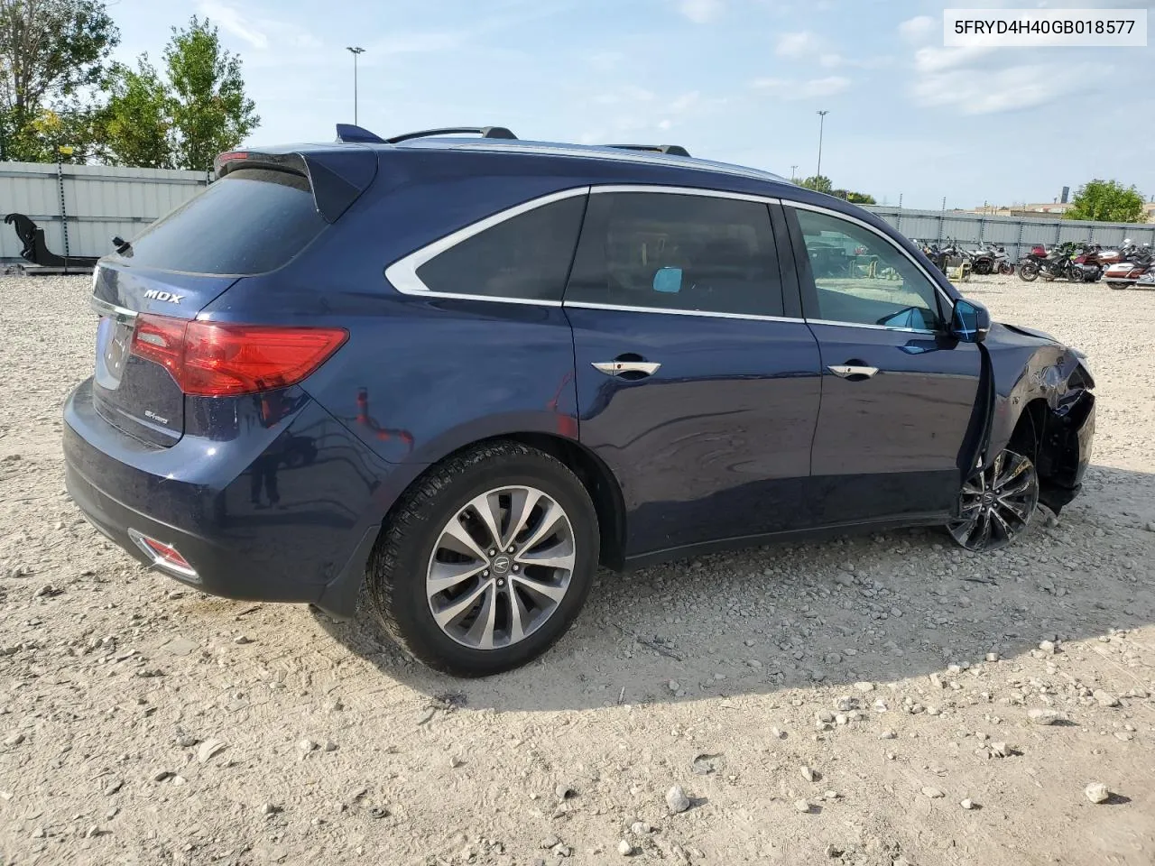 2016 Acura Mdx Technology VIN: 5FRYD4H40GB018577 Lot: 70310624