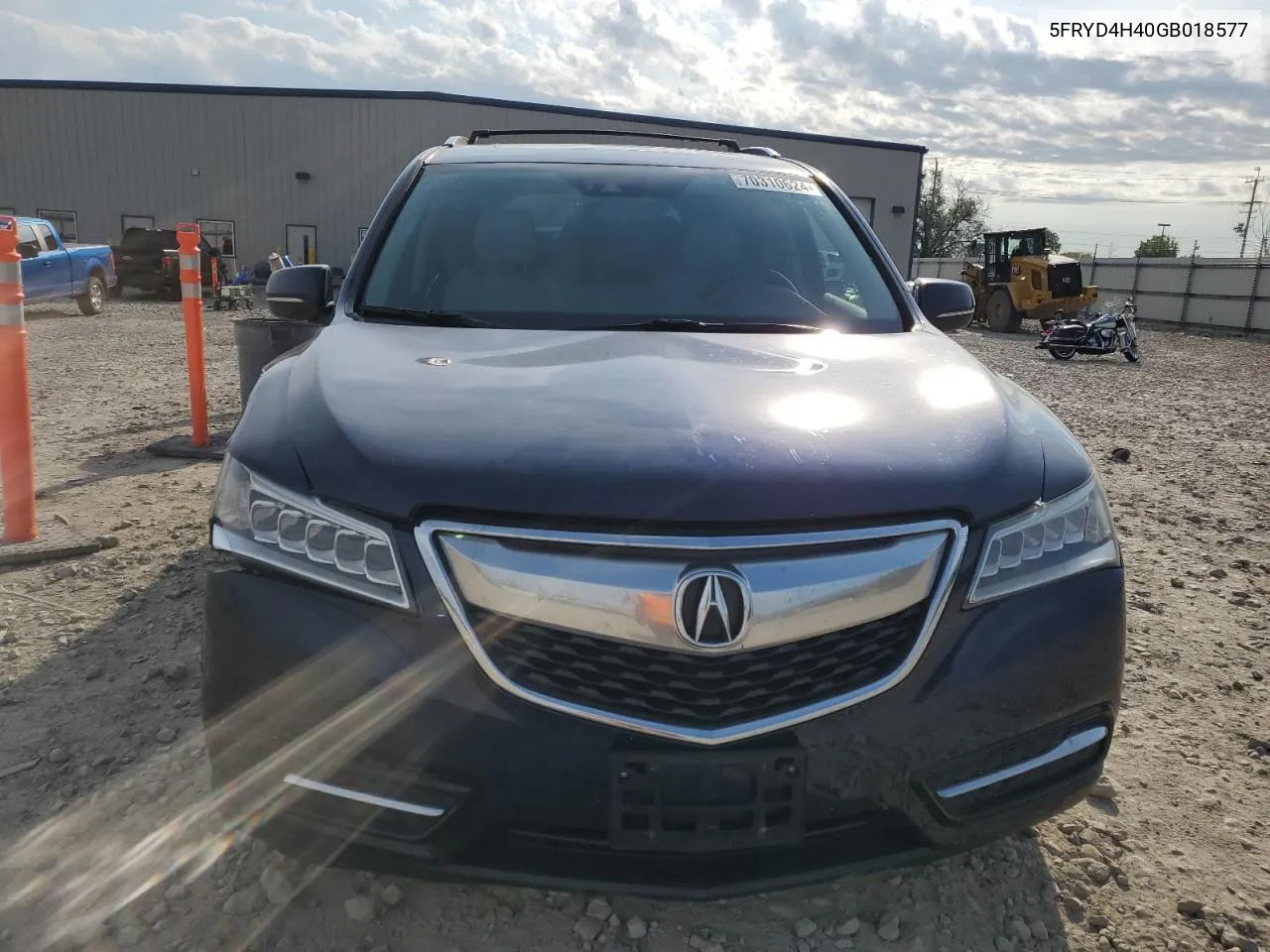 2016 Acura Mdx Technology VIN: 5FRYD4H40GB018577 Lot: 70310624